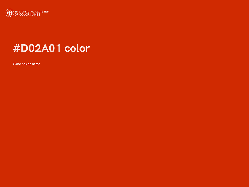 #D02A01 color image