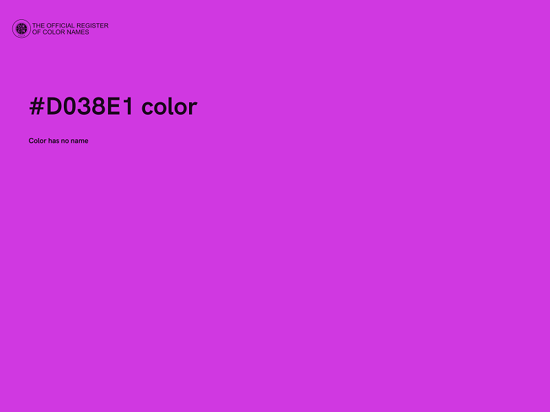 #D038E1 color image