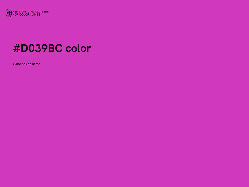 #D039BC color image