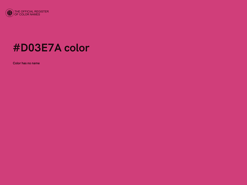 #D03E7A color image