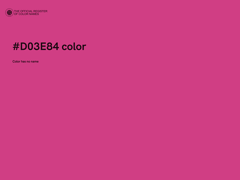 #D03E84 color image