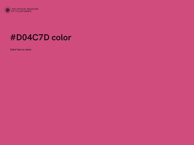 #D04C7D color image