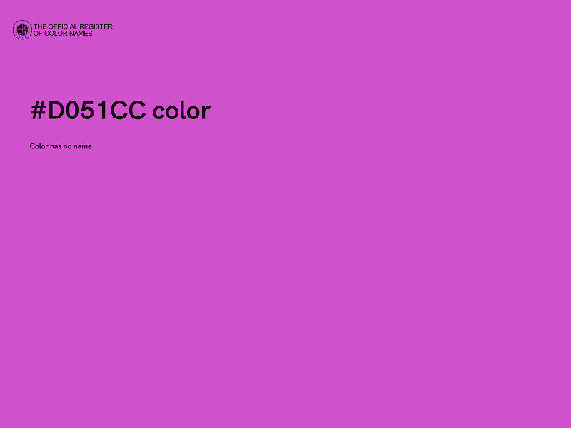 #D051CC color image