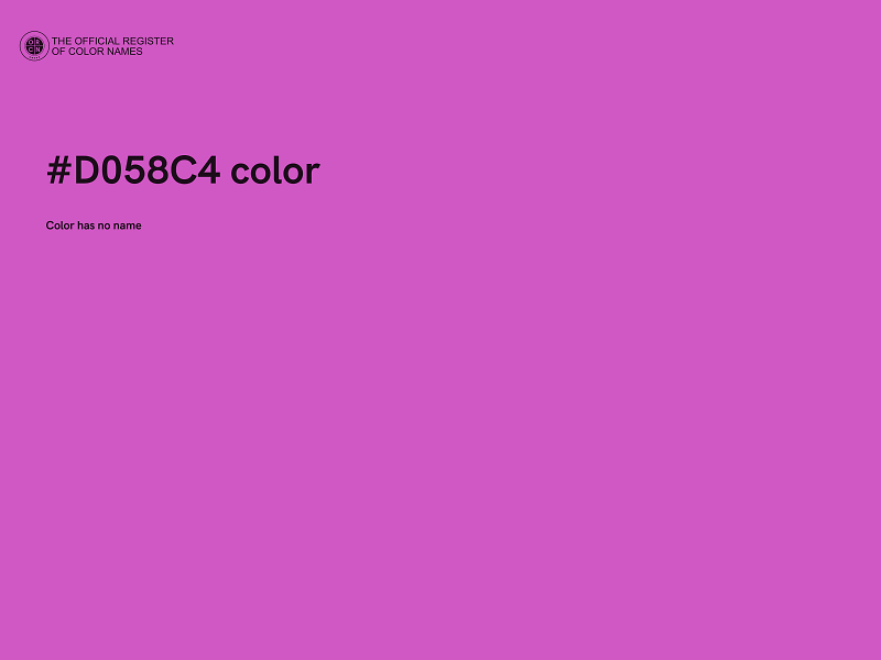 #D058C4 color image