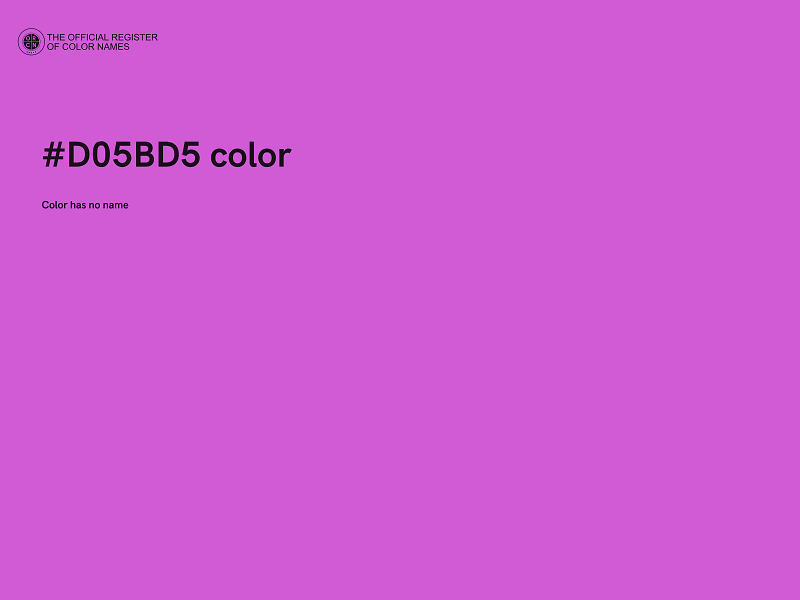 #D05BD5 color image