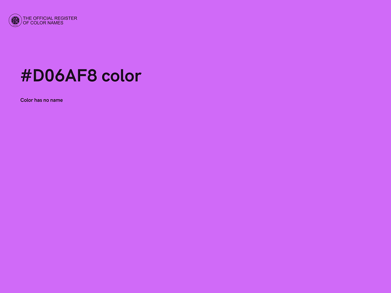 #D06AF8 color image