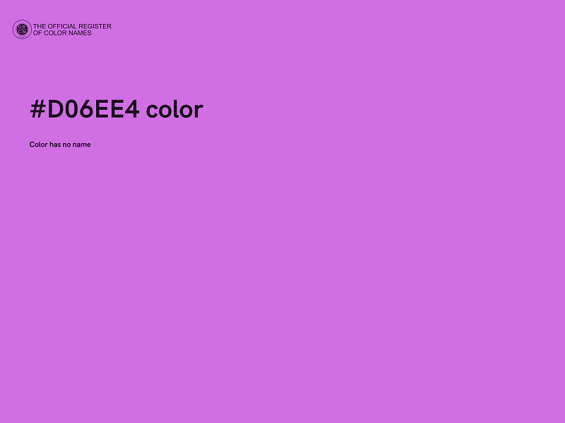 #D06EE4 color image