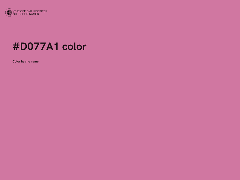 #D077A1 color image