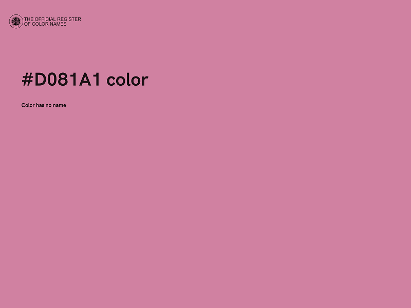 #D081A1 color image