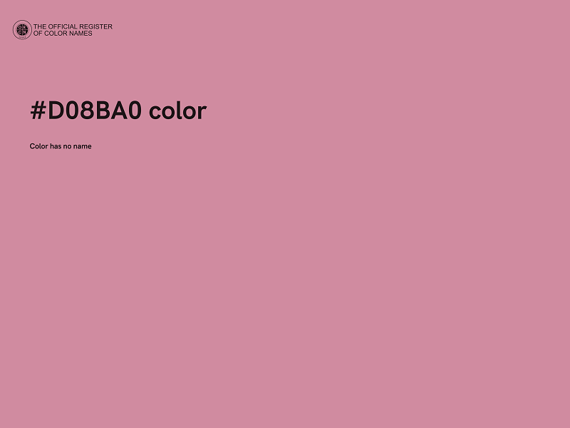 #D08BA0 color image