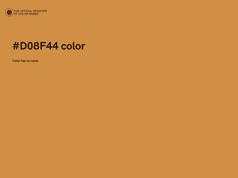 #D08F44 color image