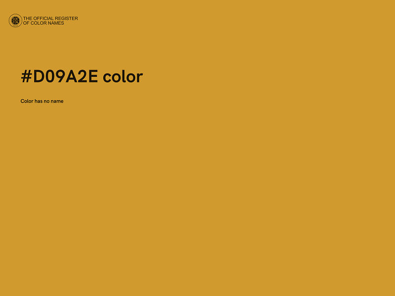 #D09A2E color image