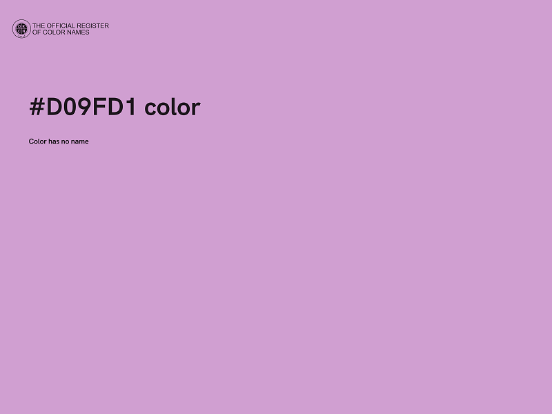 #D09FD1 color image