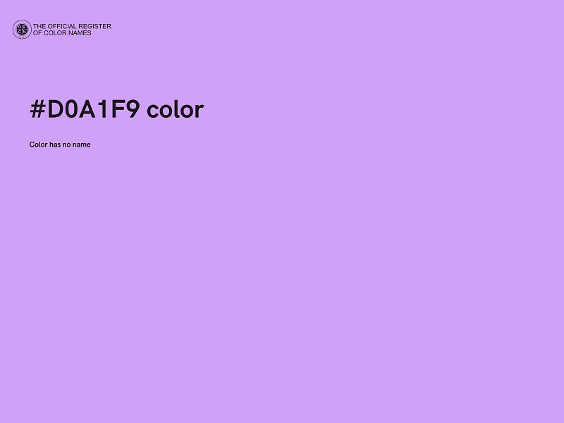 #D0A1F9 color image