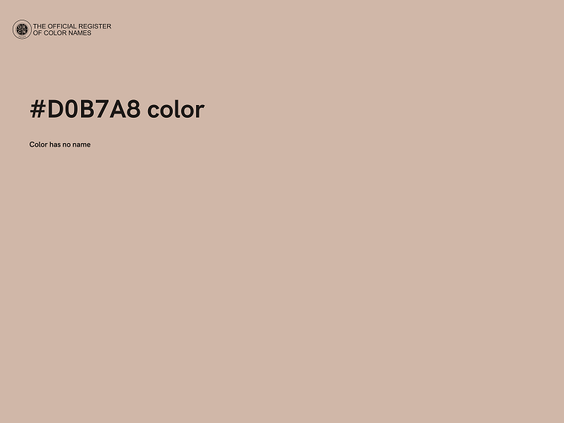 #D0B7A8 color image