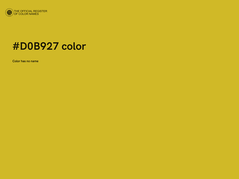 #D0B927 color image