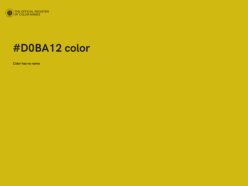 #D0BA12 color image