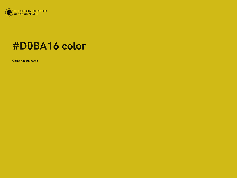 #D0BA16 color image