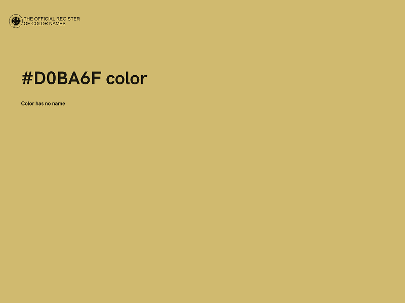 #D0BA6F color image