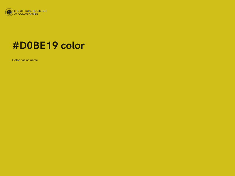 #D0BE19 color image