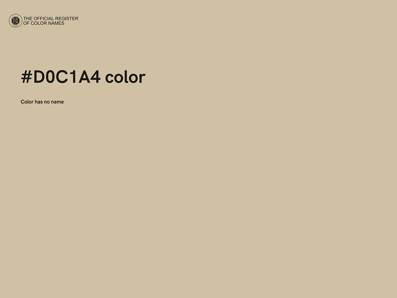 #D0C1A4 color image