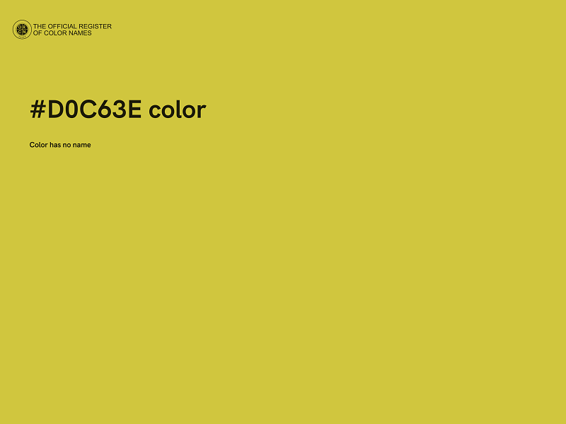 #D0C63E color image