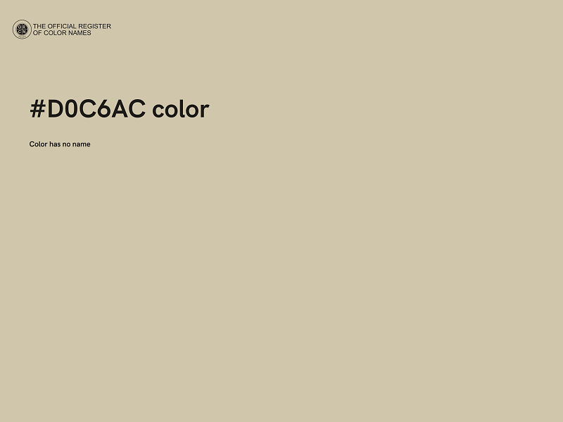 #D0C6AC color image