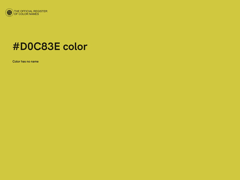 #D0C83E color image