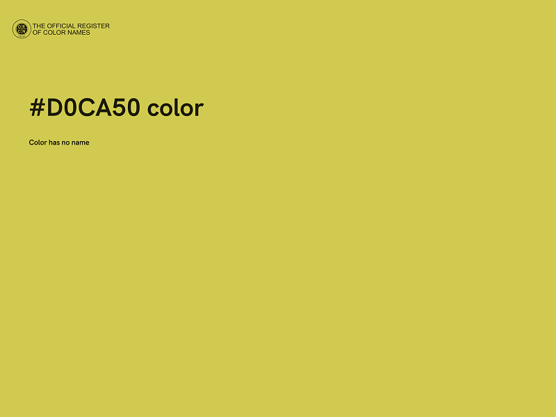 #D0CA50 color image