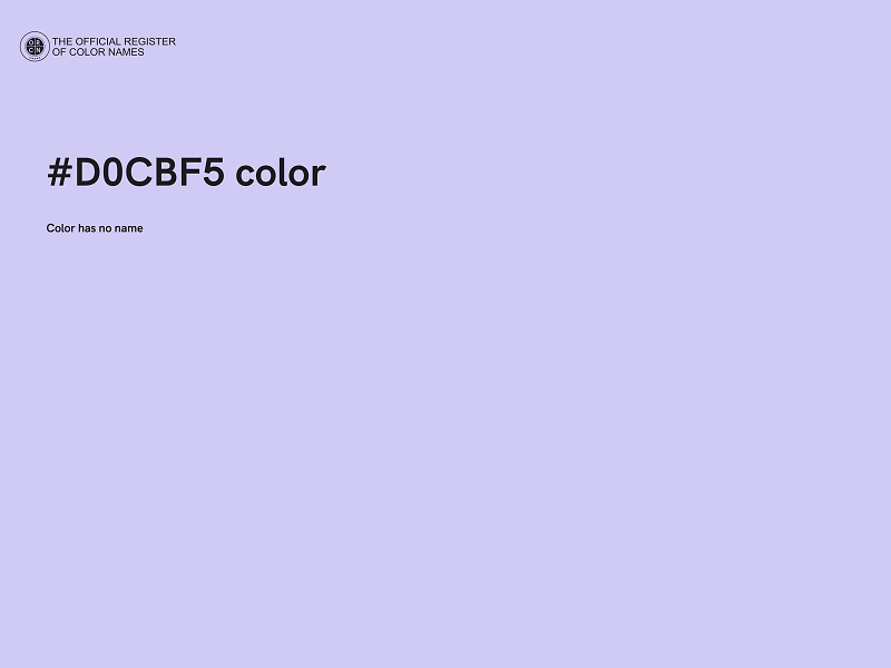 #D0CBF5 color image