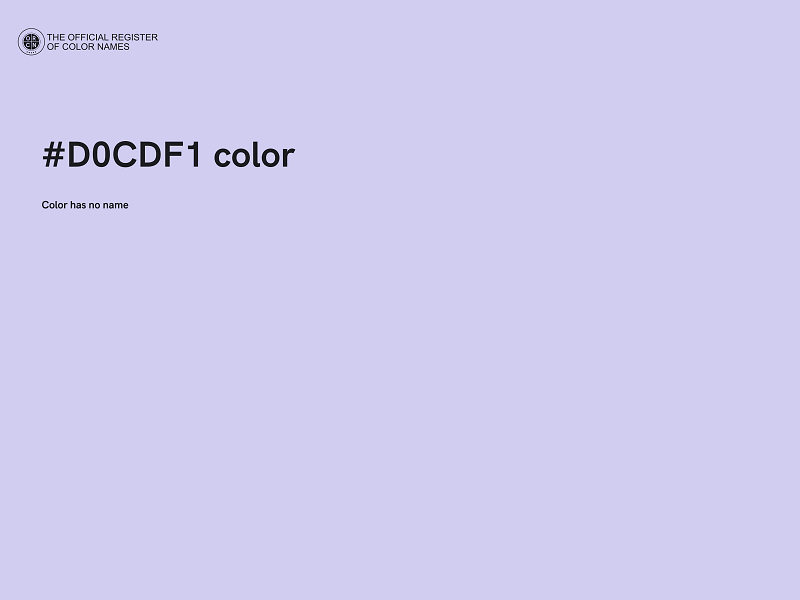 #D0CDF1 color image