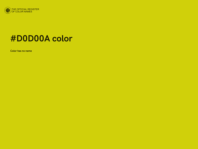 #D0D00A color image