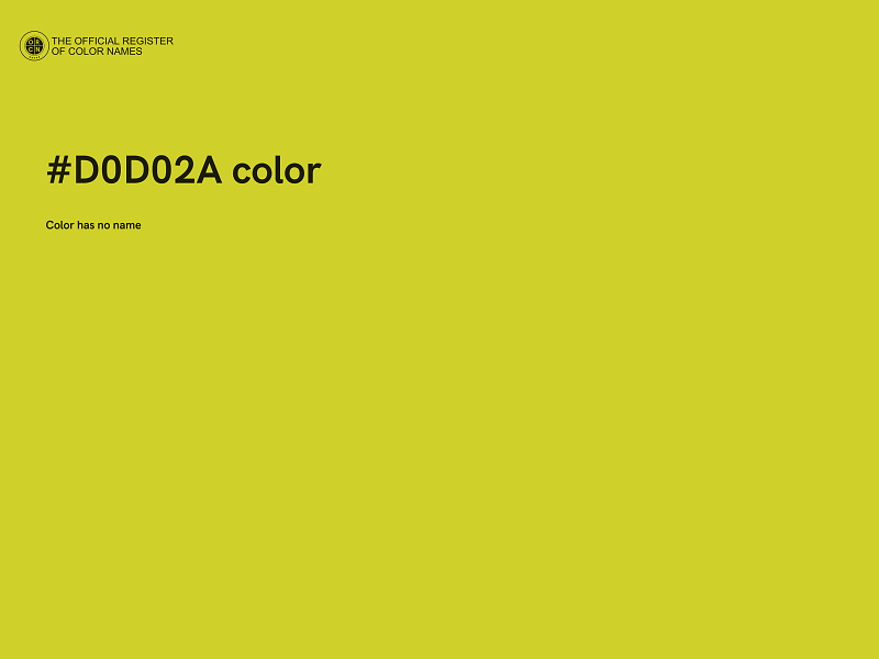 #D0D02A color image