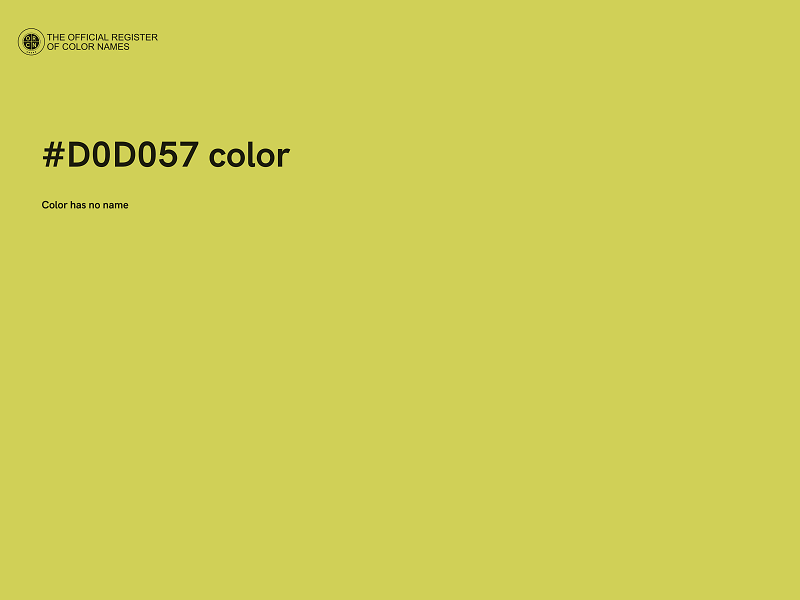 #D0D057 color image