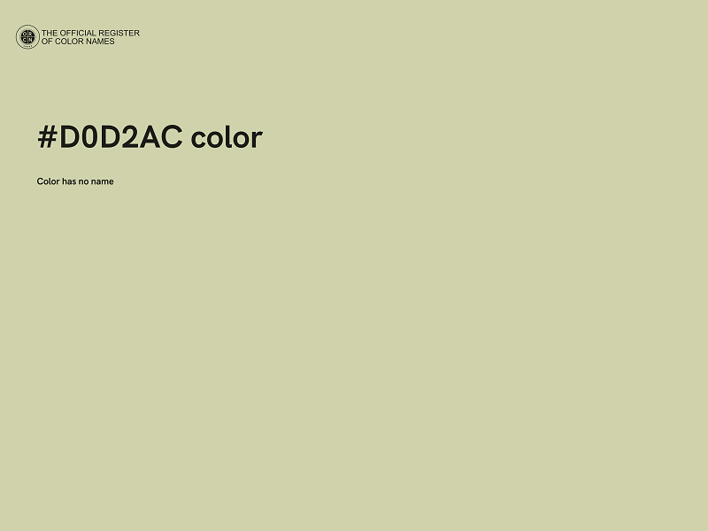 #D0D2AC color image