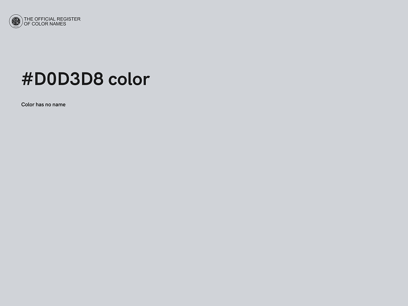 #D0D3D8 color image