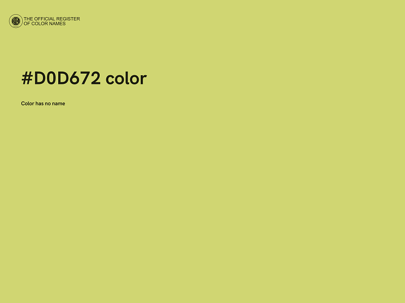 #D0D672 color image