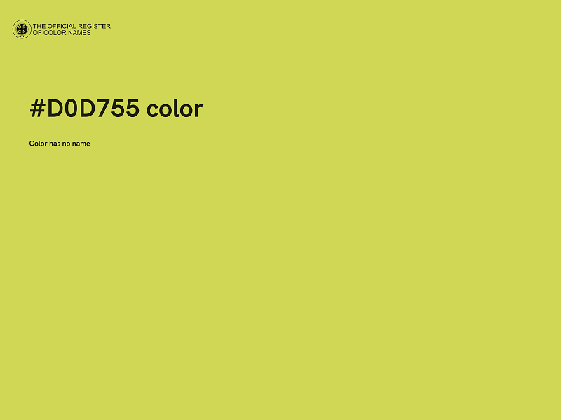 #D0D755 color image