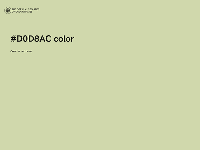 #D0D8AC color image