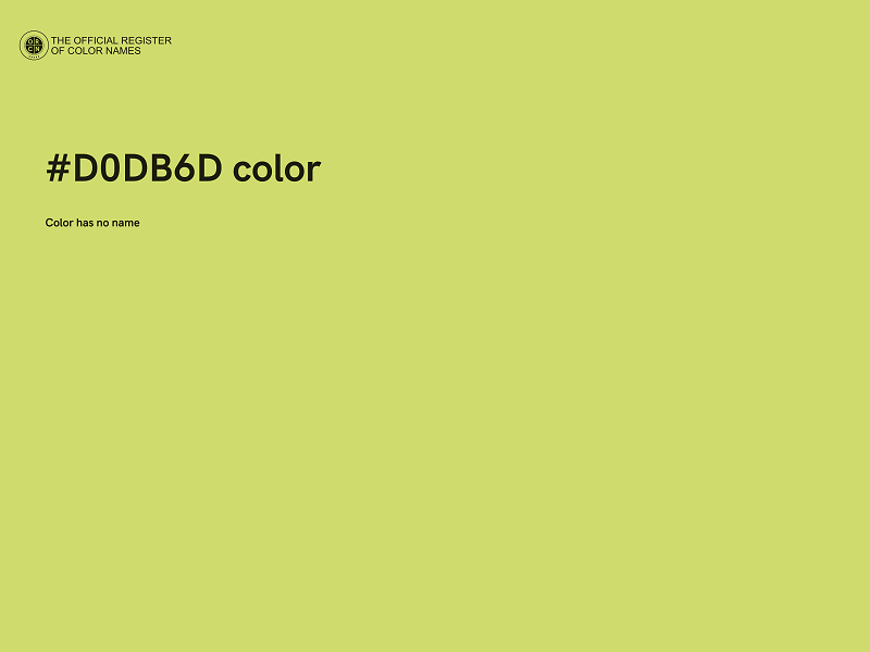 #D0DB6D color image