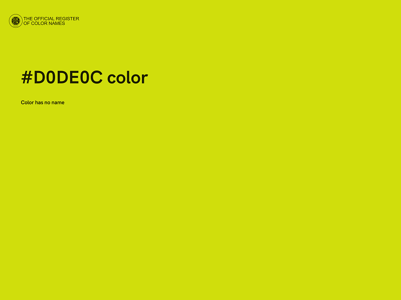 #D0DE0C color image