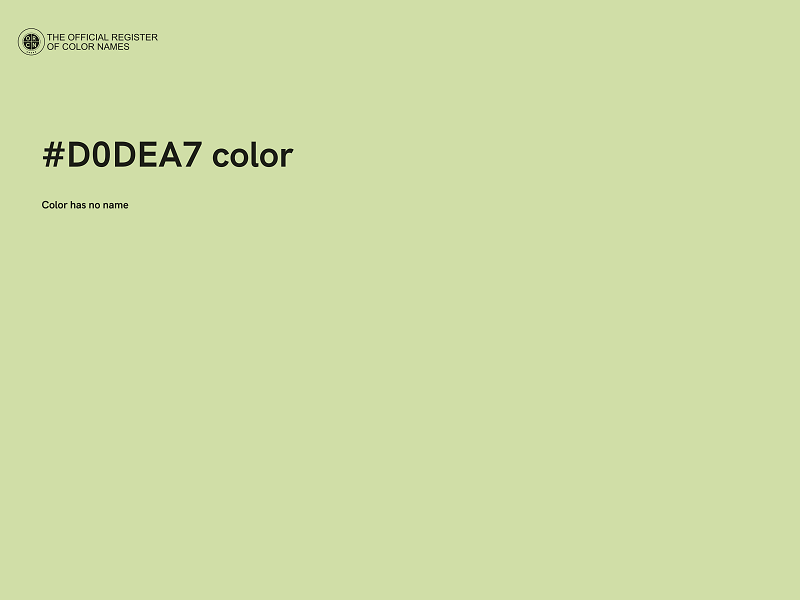 #D0DEA7 color image