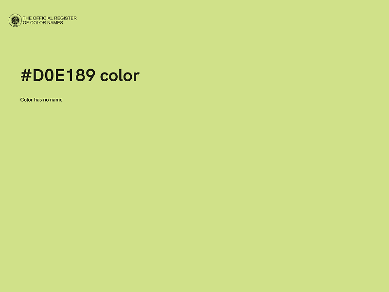 #D0E189 color image