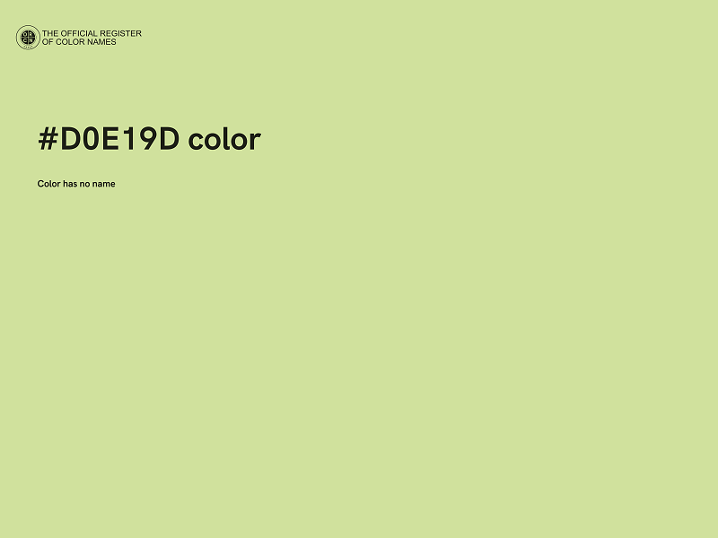 #D0E19D color image