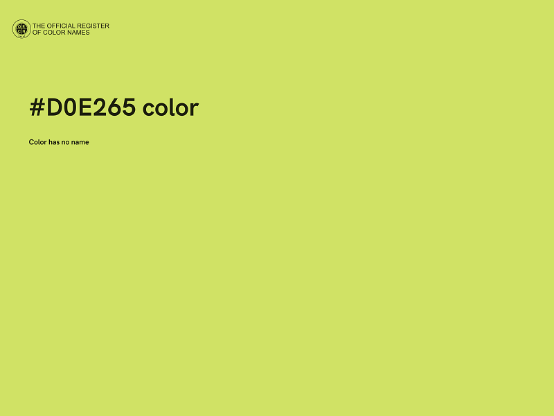 #D0E265 color image