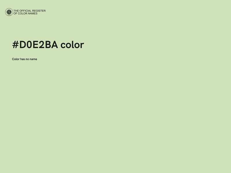 #D0E2BA color image