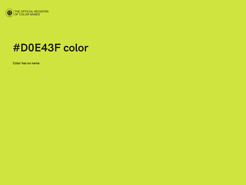 #D0E43F color image