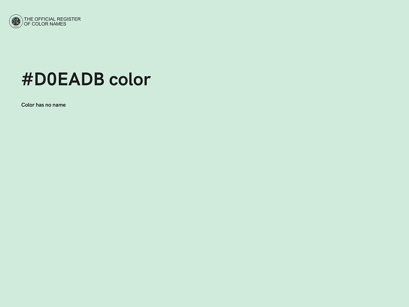 #D0EADB color image