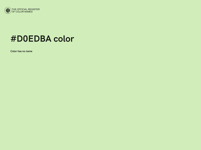 #D0EDBA color image