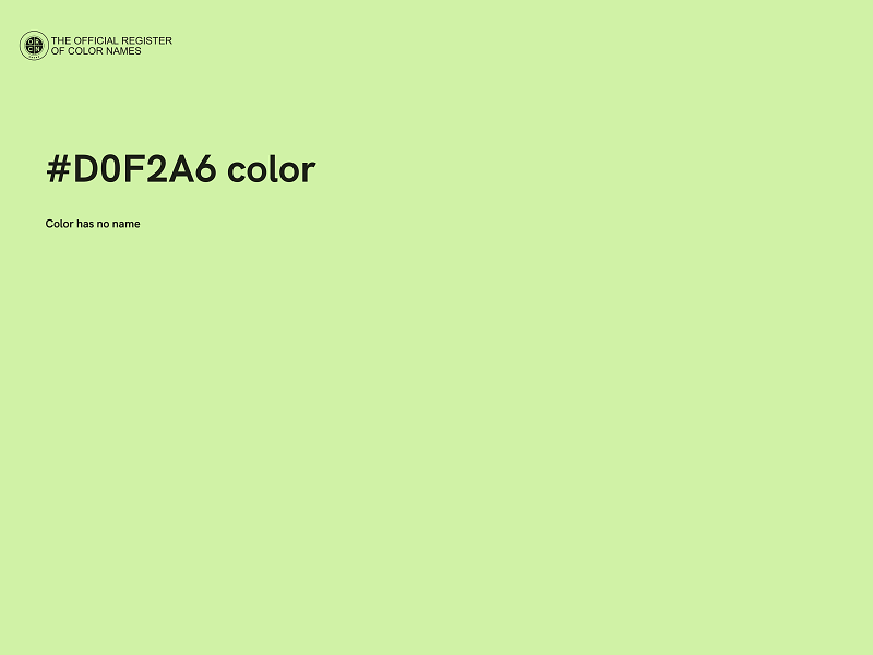 #D0F2A6 color image